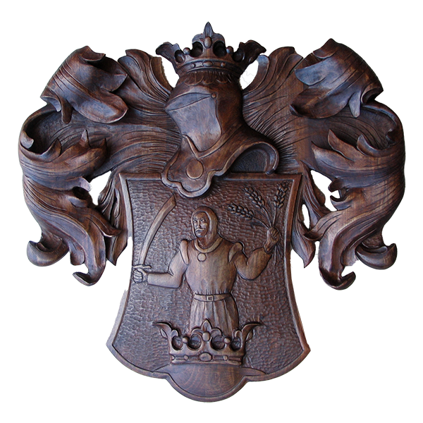 Faragott címer - debreceni kézműves
